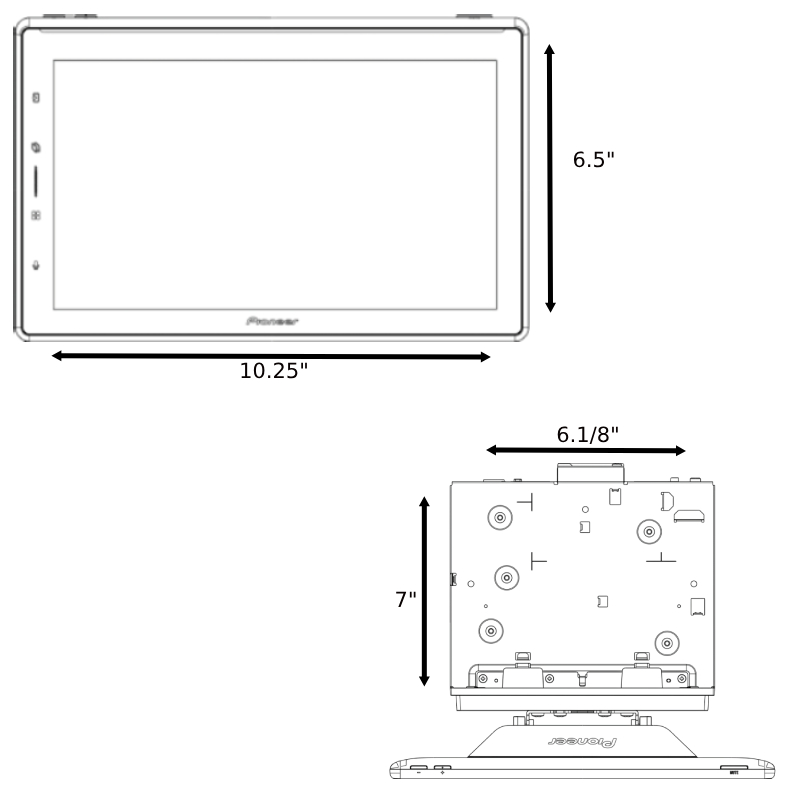 Pioneer DMH-WT6000NEX Apple CarPlay Receivers